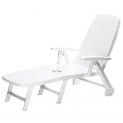 Best Freizeitmöbel Transat Charleston VII - Pliante - Matériau synthétique blanc