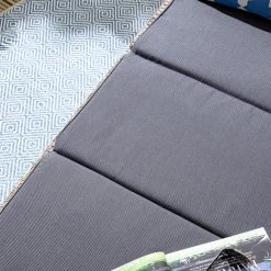 Jardi Chaise longue Villebon II - Tissu / Polyrotin - Anthracite / Marron -Rangements Soldes 1000117651 180914 07323117 GALLERYIMAGES P000000001000117651