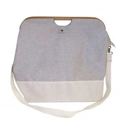 Flechtwaren Müller Panier à linge Cascade - Tissu - Gris clair