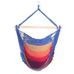 Twentyfour Fauteuil suspendu Okola - Corde de coton / Hêtre massif - Multicolore -Rangements Soldes 1000138806 190911 15472500002 DETAILS P000000001000138806