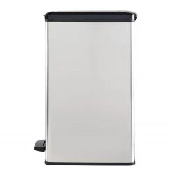 Curver Poubelle Alcantara - Matière plastique - Argenté / Noir - Hauteur : 61 cm -Rangements Soldes 1000150487 181219 06535100133 GALLERYIMAGES P000000001000150487