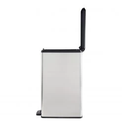 Curver Poubelle Alcantara - Matière plastique - Argenté / Noir - Hauteur : 61 cm -Rangements Soldes 1000150487 181219 06535100135 GALLERYIMAGES P000000001000150487