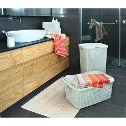 Curver Paniers à linge Zilzie (2 éléments) - Matière plastique - Blanc vintage -Rangements Soldes 1000150488 181219 06535200142 MOOD GALLERYIMAGES P000000001000150488 mood