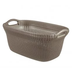 Curver Paniers à linge Knit (2 éléments) - Matière plastique - Gris sable 14 Curver Paniers à linge Knit (2 éléments) - Matière plastique - Gris sable -Rangements Soldes 1000150492 181219 06535500170 GALLERYIMAGES P000000001000150492