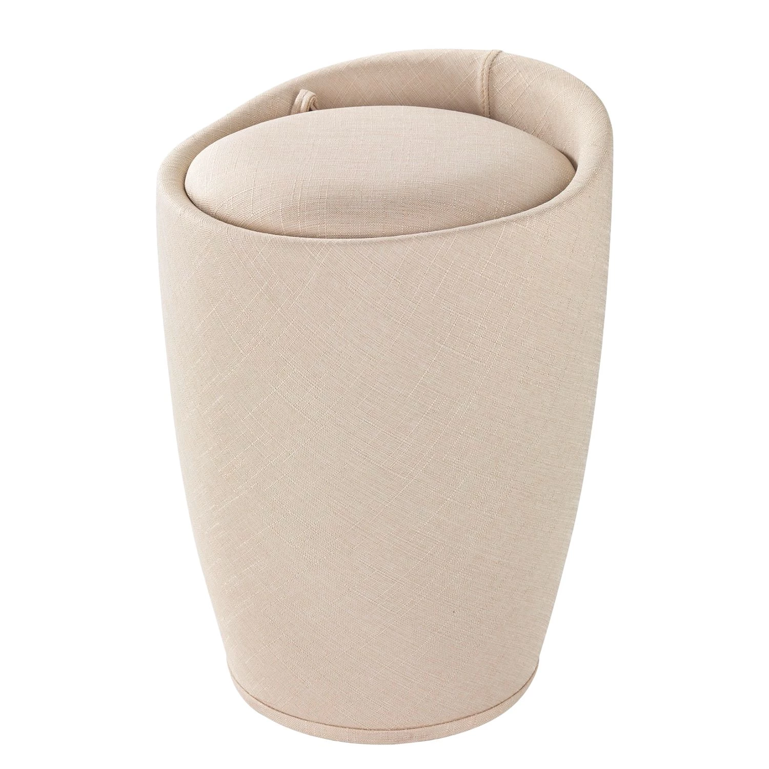 WENKO Panier à linge / Tabouret Candy I - Matière plastique / Tissu - Beige 3 WENKO Panier à linge / Tabouret Candy I - Matière plastique / Tissu - Beige