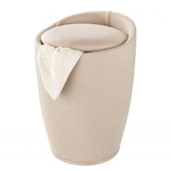 WENKO Panier à linge / Tabouret Candy I - Matière plastique / Tissu - Beige 10 WENKO Panier à linge / Tabouret Candy I - Matière plastique / Tissu - Beige -Rangements Soldes 1000151583 181228 14263400169 GALLERYIMAGES P000000001000151583