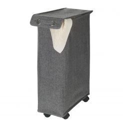 WENKO Panier à linge Corno Prime - Tissu mélangé - Gris -Rangements Soldes 1000151585 181228 14263600177 GALLERYIMAGES P000000001000151585