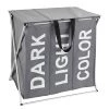 WENKO Panier à linge Trio I - Tissu - Gris -Rangements Soldes 1000151609 181228 14264500231 IMAGE P000000001000151609