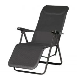 Best Freizeitmöbel Transat Lugano - Acier / Tissu - Anthracite