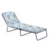Best Freizeitmöbel Chaise longue Chiemsee III - Acier / Tissu mélangé - Multicolore