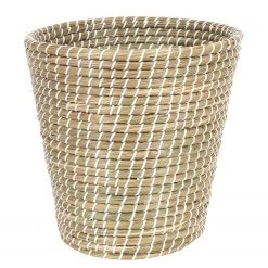 Flechtwaren Müller Corbeille à papier Maribo - Fibres naturelles - Crème