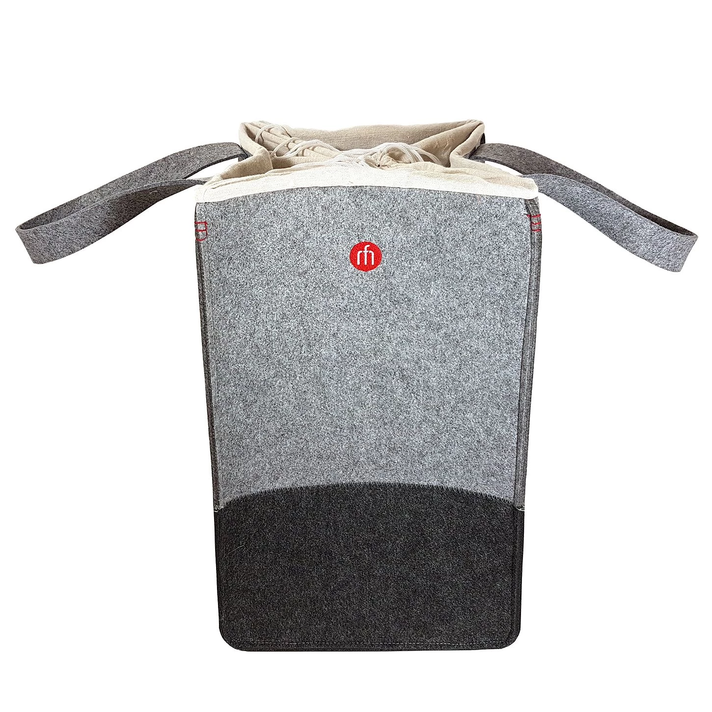 Flechtwaren Müller Panier à linge Wool Bay - Tissu - Gris clair / Gris foncé 3 Flechtwaren Müller Panier à linge Wool Bay - Tissu - Gris clair / Gris foncé