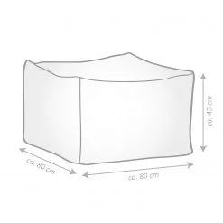 Twentyfour Pouf Loft - Polyacrylique - Gris -Rangements Soldes 1000174674 190527 09190300021 GALLERYIMAGES P000000001000174674