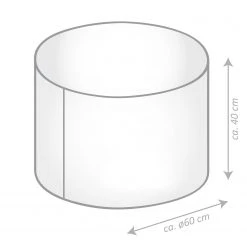 Twentyfour Pouf DotCom - Polyacrylique - Bleu -Rangements Soldes 1000174682 190527 09191400071 GALLERYIMAGES P000000001000174682