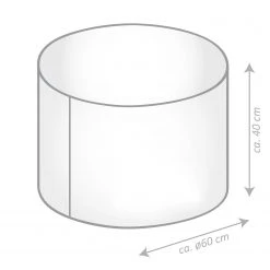 Twentyfour Pouf DotCom - Polyacrylique - Gris -Rangements Soldes 1000174683 190527 09191500079 GALLERYIMAGES P000000001000174683