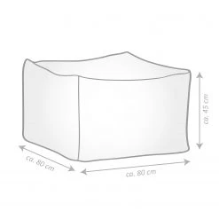 Twentyfour Pouf Loft - Polyacrylique - Anthracite -Rangements Soldes 1000174684 190527 09191600088 GALLERYIMAGES P000000001000174684