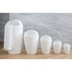Koziol Poubelle de salle de bain Del - Matière plastique - Blanc - Capacité : 30 L -Rangements Soldes 1000180586 210311 13540300010 DETAILS P000000001000180586