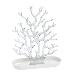 Koziol Arbre à bijoux Cora - Matière plastique - Blanc