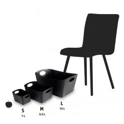 Koziol Panier de rangement 15 L BOXXX L - Matière plastique - Noir -Rangements Soldes 1000180654 210311 13541500027 DETAILS P000000001000180654