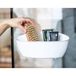 Koziol Panier Splash - Avec ventouse - matière plastique - Blanc -Rangements Soldes 1000180665 210311 13541600028 MOOD DETAILS P000000001000180665 mood