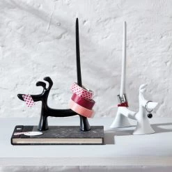 Koziol Porte-bagues Wow (lot de 2) - Matière plastique - Noir -Rangements Soldes 1000180797 190712 06190200363 MOOD DETAILS P000000001000180797 mood