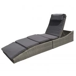 Jardi Chaise longue Villebon I - Tissu / Polyrotin - Anthracite / Gris -Rangements Soldes 1000182849 200402 15234100004 DETAILS P000000001000182849