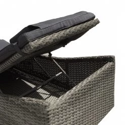 Jardi Chaise longue Villebon I - Tissu / Polyrotin - Anthracite / Gris -Rangements Soldes 1000182849 200402 15234200007 DETAILS P000000001000182849