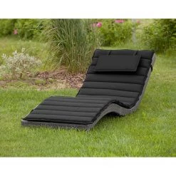 Merxx Chaise longue Piacenza I - Polyrotin / Tissu - Anthracite / Gris -Rangements Soldes 1000182985 200327 13560200009 MOOD DETAILS P000000001000182985 mood