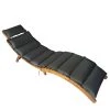 Jardi Chaise longue Sunda - Acacia massif / Polyester - Gris -Rangements Soldes 1000185483 200306 06474300061 IMAGE P000000001000185483