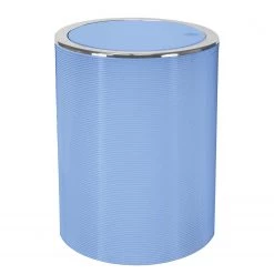 Kleine Wolke Poubelle salle de bain Trace - Matière plastique - Bleu