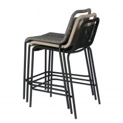 Julià Grup Chaises de bar Lambton II - Acier / Polyester - Noir -Rangements Soldes 1000216742 200703 16593100480 DETAILS P000000001000216742