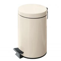 Kleine Wolke Poubelle salle de bain Jump I - Acier inoxydable - Beige