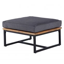 Jardi Tabouret extérieur LeRoy - Polyester / Acacia massif - Gris / Acacia