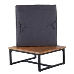 Jardi Tabouret extérieur LeRoy - Polyester / Acacia massif - Gris / Acacia -Rangements Soldes 1000219426 210219 08562600036 DETAILS P000000001000219426