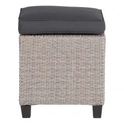 Jardi Tabouret extérieur Laurel - Polypropylène / Polyester - Gris / Beige -Rangements Soldes 1000219429 210319 10545500022 DETAILS P000000001000219429