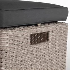 Jardi Tabouret extérieur Laurel - Polypropylène / Polyester - Gris / Beige -Rangements Soldes 1000219429 210319 10545500024 DETAILS P000000001000219429