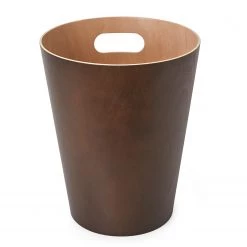 Umbra Corbeille à papier Woodrow Can 2G - Marron -Rangements Soldes 1000220490 200817 10394600057 DETAILS P000000001000220490