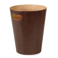 Umbra Corbeille à papier Woodrow Can 2G - Marron -Rangements Soldes 1000220490 200817 10394700059 DETAILS P000000001000220490