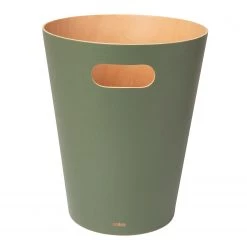 Umbra Corbeille à papier Woodrow Can 2G - Vert olive