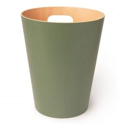 Umbra Corbeille à papier Woodrow Can 2G - Vert olive -Rangements Soldes 1000220578 200817 10412300654 DETAILS P000000001000220578