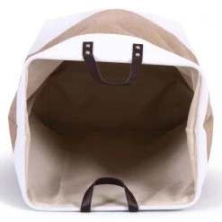 Flechtwaren Müller Panier à linge Jussy II - Jute / Coton - Beige -Rangements Soldes 1000232216 201125 09081600008 DETAILS P000000001000232216