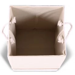 Flechtwaren Müller Panier à linge Jussy I - Jute / Coton - Beige -Rangements Soldes 1000232222 201125 09081700018 DETAILS P000000001000232222