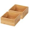 WENKO Boîtes bambou Terra (lot de 2) - Bambou - Marron - 15 x 15 cm -Rangements Soldes 1000237882 210104 10024800100 IMAGE P000000001000237882