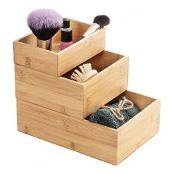 WENKO Boîtes bambou Terra (lot de 2) - Bambou - Marron - 15 x 15 cm -Rangements Soldes 1000237882 210104 10024800105 DETAILS P000000001000237882