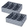 WENKO Organiseur Adria II - Polypropylène - Gris - Lot de 2 -Rangements Soldes 1000237923 210104 10025600212 IMAGE P000000001000237923