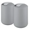 WENKO Poubelles Brasil I 6,5L (lot de 2) - Matière plastique - Gris -Rangements Soldes 1000237928 210823 15554900020 IMAGE P000000001000237928