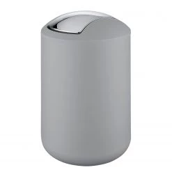WENKO Poubelles Brasil I 6,5L (lot de 2) - Matière plastique - Gris -Rangements Soldes 1000237928 210823 15554900023 DETAILS P000000001000237928