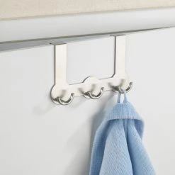 WENKO Porte-manteau de porte Rondo (lot de 2) - Acier inoxydable - Argenté -Rangements Soldes 1000237951 210104 10030100284 DETAILS P000000001000237951