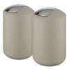 WENKO Poubelles Brasil 6,5 L (lot de 2) - Matière plastique - Taupe -Rangements Soldes 1000237962 210823 15554900027 IMAGE P000000001000237962