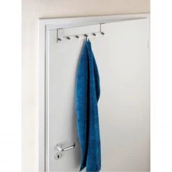 WENKO Porte-manteau de porte Celano (lot de 2) - Acier inoxydable - Argenté -Rangements Soldes 1000237963 210104 10030300306 MOOD DETAILS P000000001000237963 mood